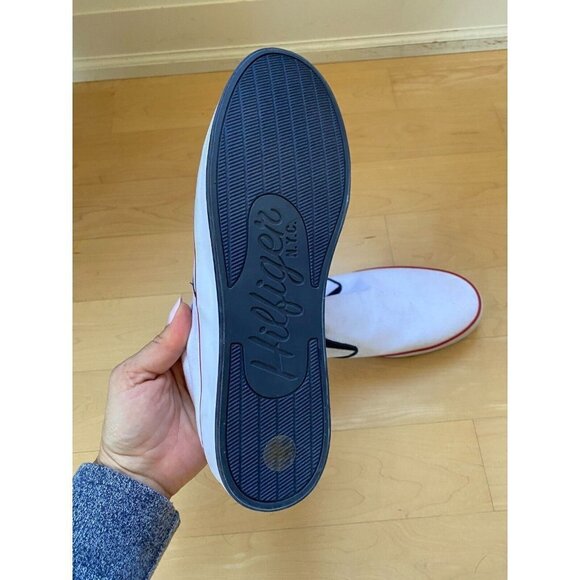 TOMMY Hilfiger "Panco" Slip On Sneaker Men Sz 9.5 White - Picture 4 of 8